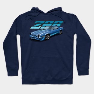 1981 Chevrolet Camaro Z28 in blue Hoodie